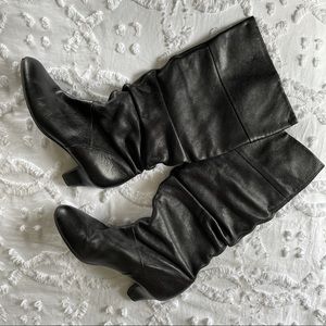 Antonio Melani Black Leather Boots
